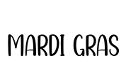 Mardi Gras Font Image