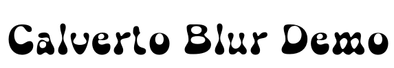 Calverto Blur Demo Font Image