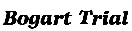 Bogart Trial Font Image