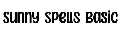 Sunny Spells Basic Font Image