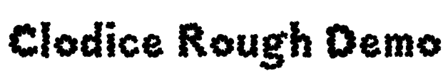Clodice Rough Demo Font Image