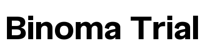 Binoma Trial Font Image