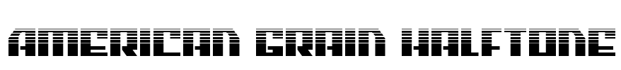 American Grain Halftone Font Image