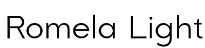 Romela Light Font Image
