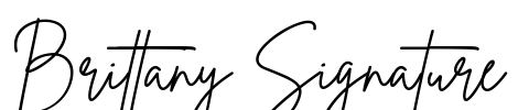 Brittany Signature Font Image