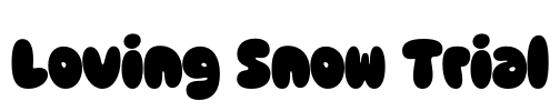 Loving Snow Trial Font Image