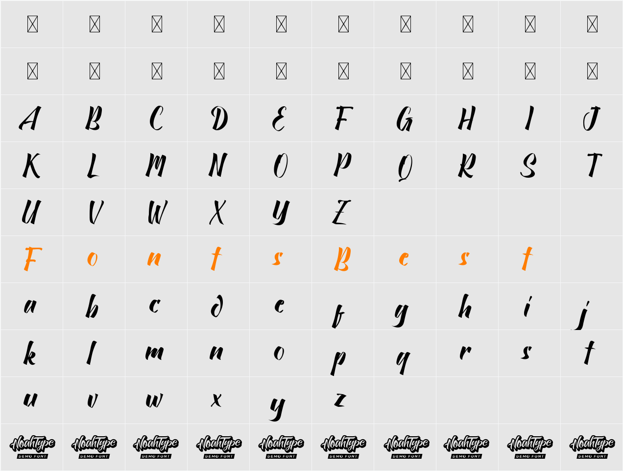 Grand Nirmala Demo Character Map