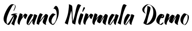 Grand Nirmala Demo Font Image