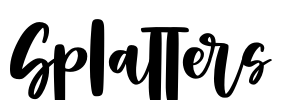 Splatters Font Image
