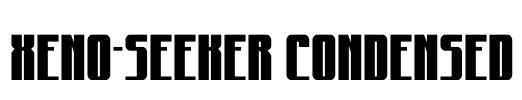Xeno-Seeker Condensed Font Image