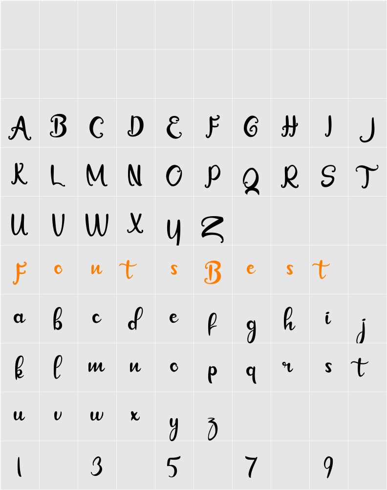 Angelyta Character Map