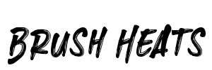 Brush Heats Font Image