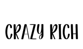 Crazy Rich Font Image