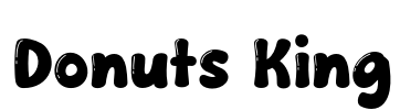 Donuts King Font Image