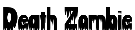 Death Zombie Font Image