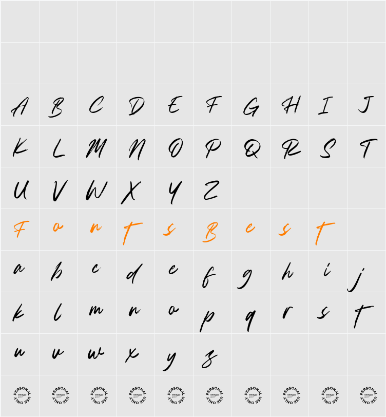 Hacklines DEMO Character Map