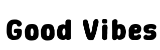 Good Vibes Font Image