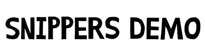 Snippers DEMO Font Image