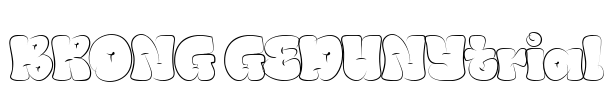 BRONG GEDUNYtrial Font Image