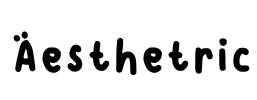 Aesthetric Font Image