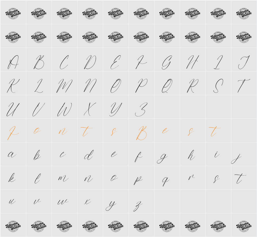 Todays Island DEMO VERSION Character Map