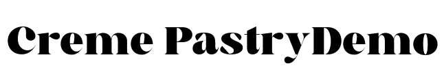 Creme PastryDemo Font Image