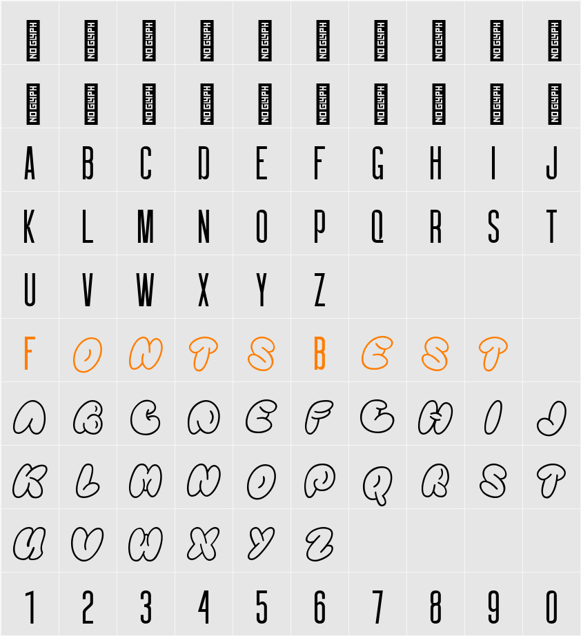 Ronsbel Demo Character Map