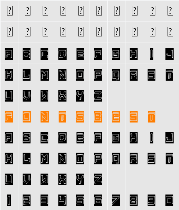 Black Entreprise Character Map