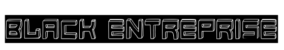 Black Entreprise Font Image
