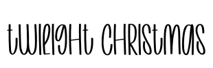 Twilight Christmas Font Image