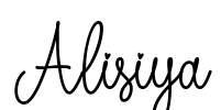 Alisiya Font Image