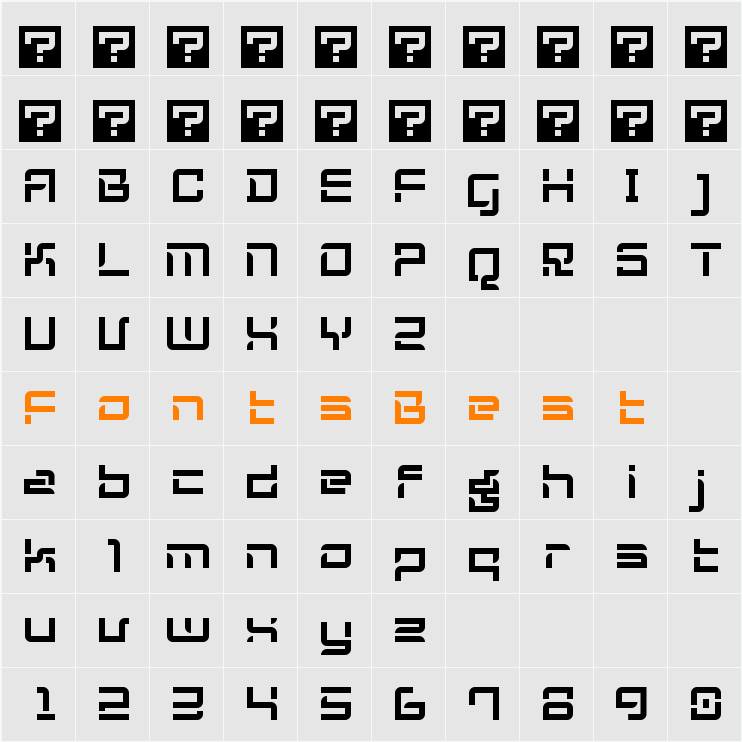 KogniGear Character Map
