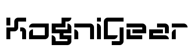 KogniGear Font Image