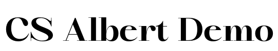 CS Albert Demo Font Image