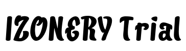 IZONERY Trial Font Image