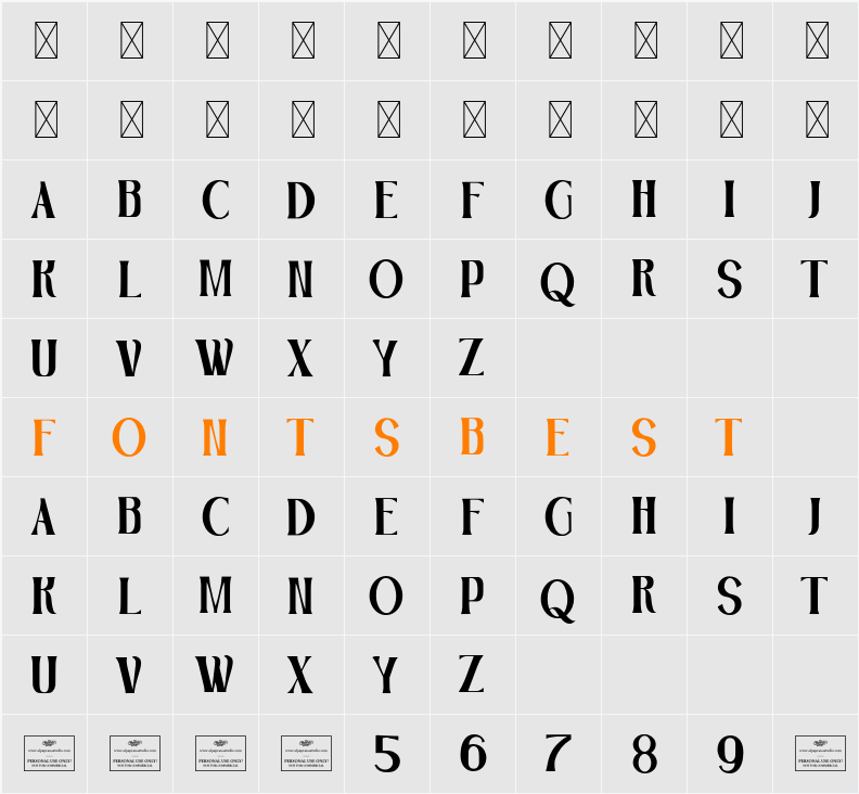 Roseate Free Character Map