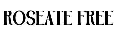 Roseate Free Font Image