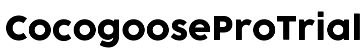 CocogooseProTrial Font Image