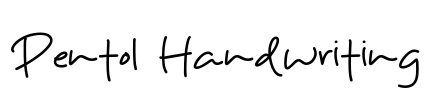 Pentol Handwriting Font Image