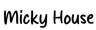 Micky House Font Image