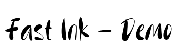 Fast Ink - Demo Font Image