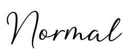 Normal Font Image