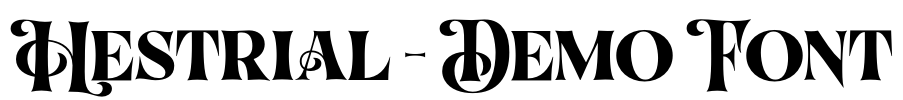 Hestrial - Demo Font Font Image