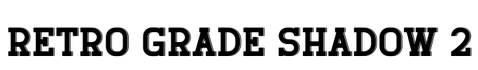Retro Grade Shadow 2 Font Image