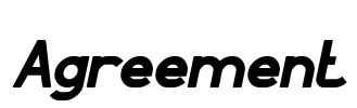Agreement Font Image