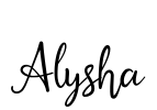 Alysha Font Image