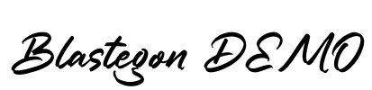 Blastegon DEMO Font Image