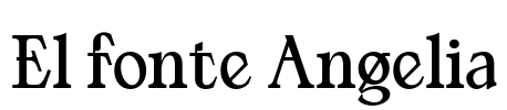 El fonte Angelia Font Image