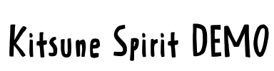 Kitsune Spirit DEMO Font Image