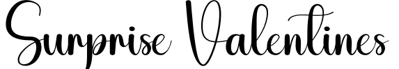 Surprise Valentines Font Image